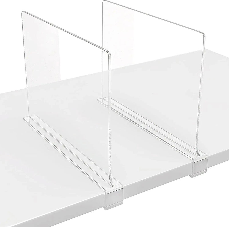 Clear Acrylic Closet Shelf Dividers