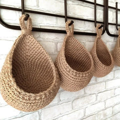 Handwoven Hanging Wall Basket