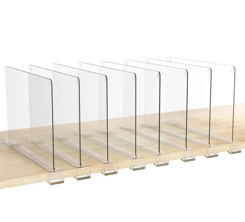 Clear Acrylic Closet Shelf Dividers