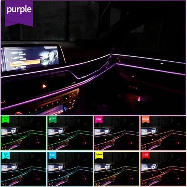 Car interior LED decorative light