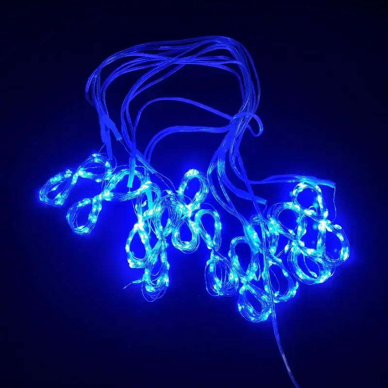 LED Curtain Fairy Lights USB Battery Powered String Lights Christmas Garland For New Year Party Wedding Camping Home Decoration