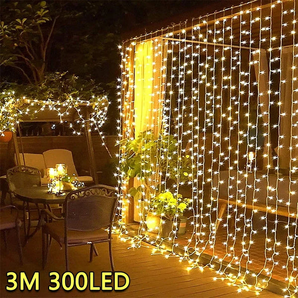 LED Curtain String Lights Fairy Decoration