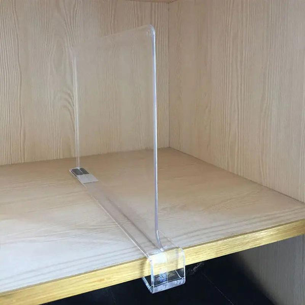 Clear Acrylic Closet Shelf Dividers