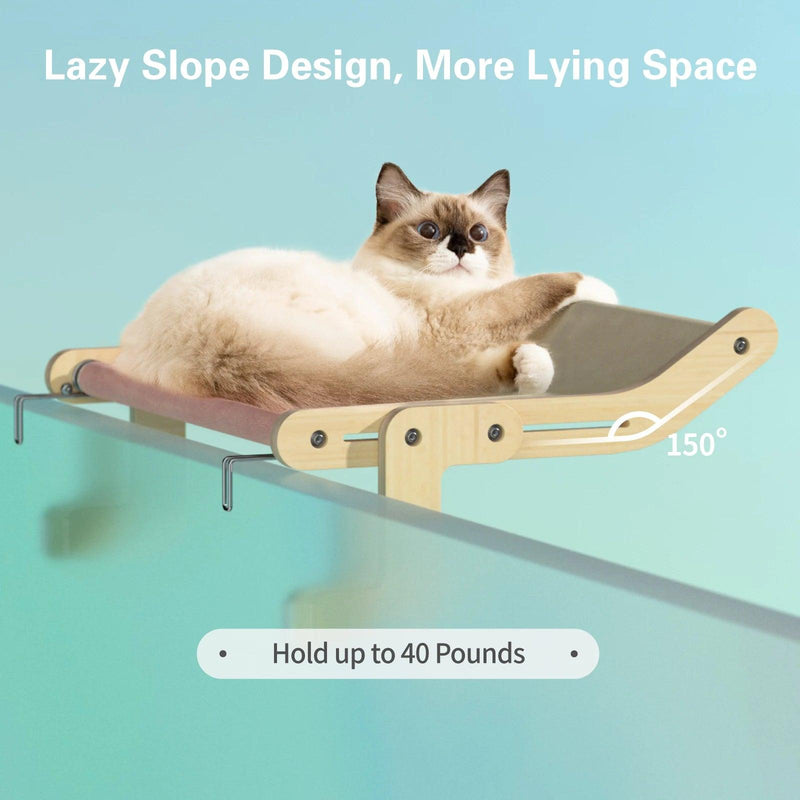 Mewoofun Wooden Cat Hammock