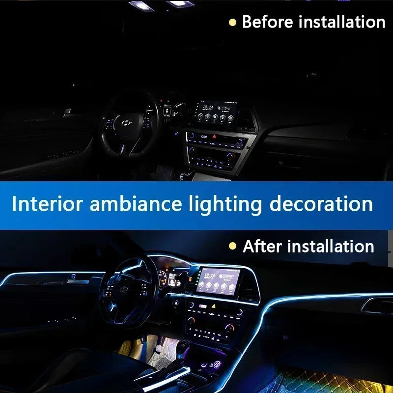 Car interior LED decorative light