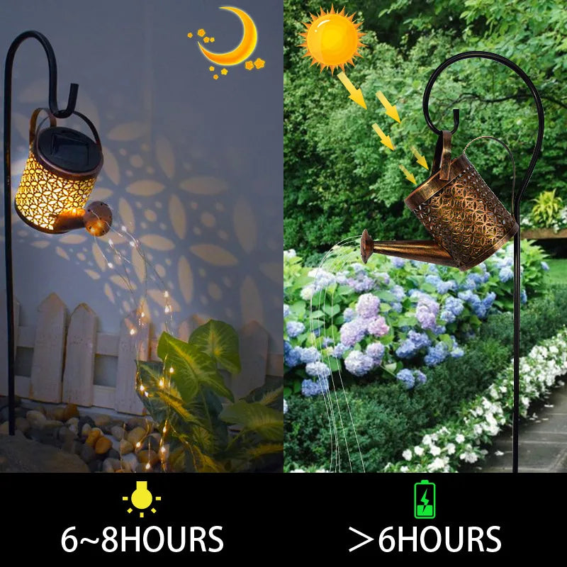 Solar Powered Peacock Fairy Garden Decor Lamp