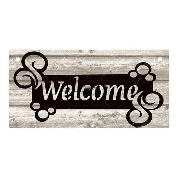 Vintage Welcome Home Wooden Sign