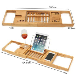 Bamboo Luxury Extendable Bath Tray