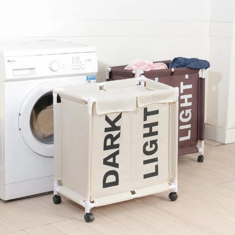 Roller Multi Grids Laundry Basket