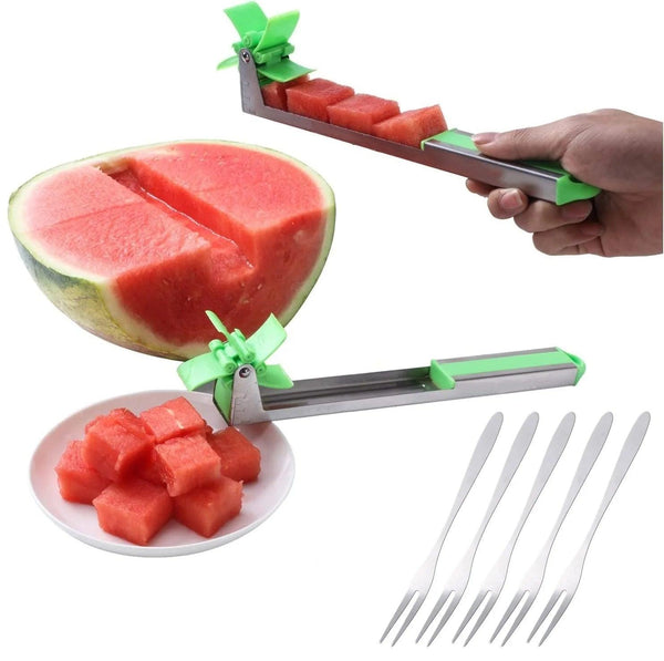 Stainless Steel Windmill Design Watermelon Cutter