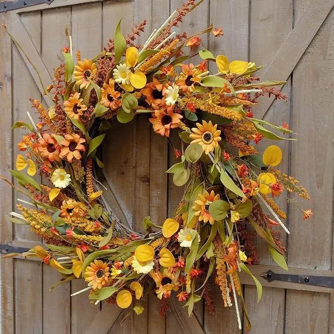 Thanksgiving Door Decorative Wreath