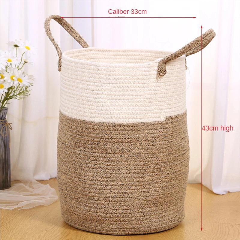 Cotton Rope Styled Laundry Basket