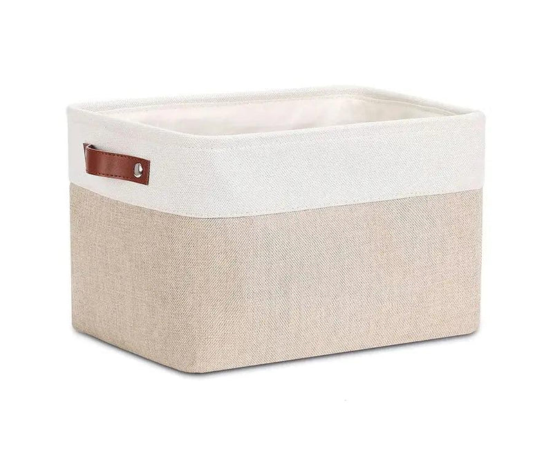 Cube Canvas Fabric Storage Basket