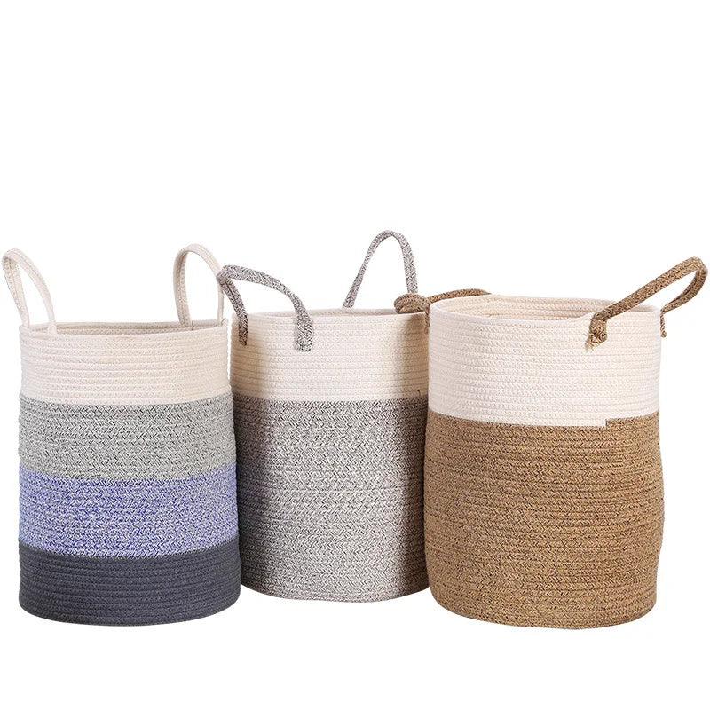 Cotton Rope Styled Laundry Basket