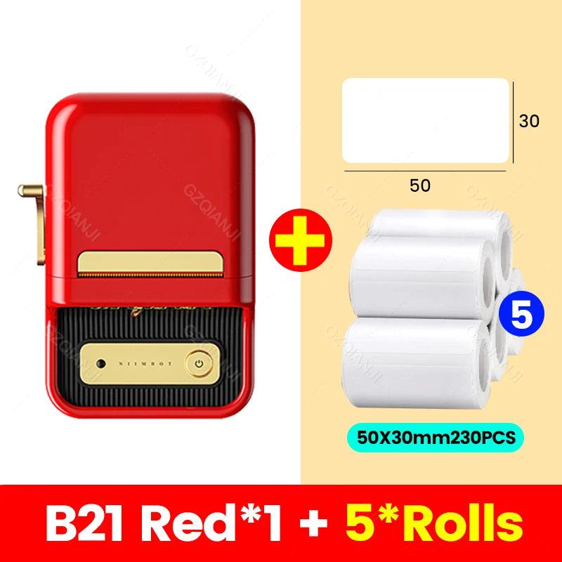 mini portable thermal label printer