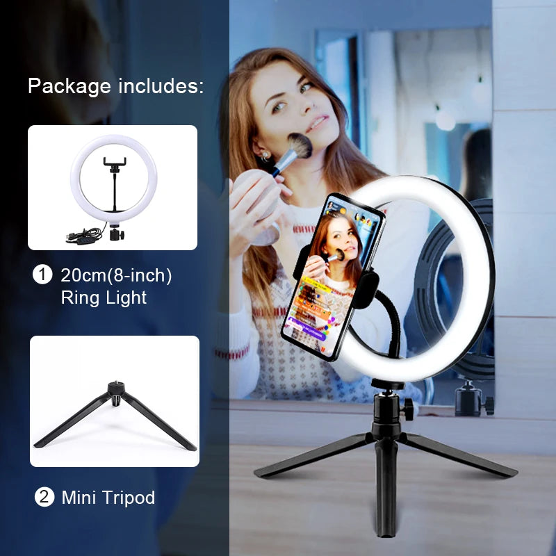 Youtube Shooting Vlog Selfie Circular Photo Ring Light