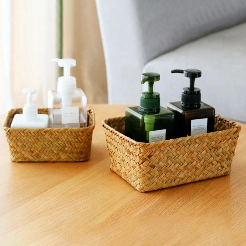 Woven Seagrass Storage Baskets