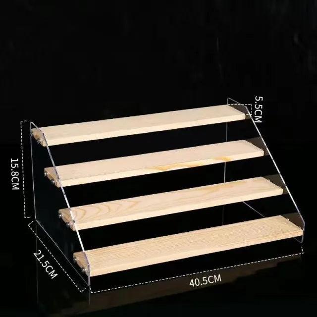 2-7 acrylic wood display stand