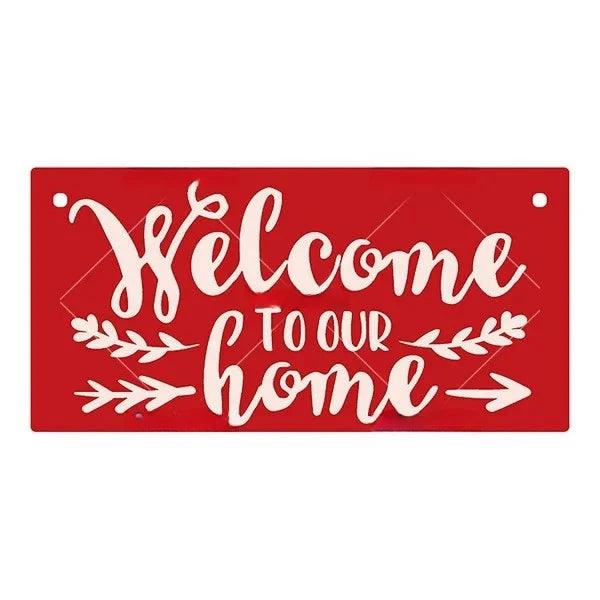 Vintage Welcome Home Wooden Sign