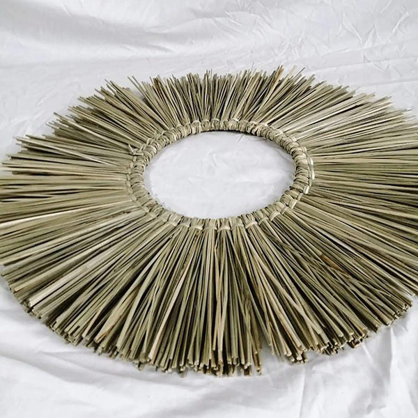 Handmade Straw Mirror