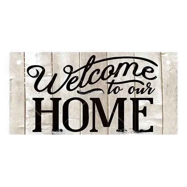 Vintage Welcome Home Wooden Sign