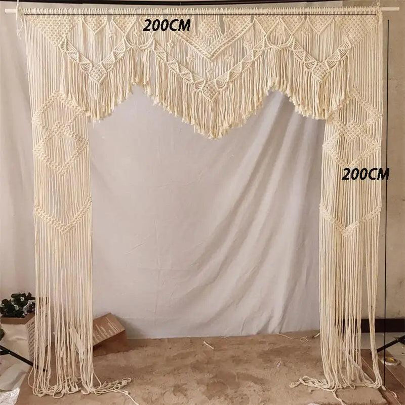 Handmade Cotton Macrame Curtain