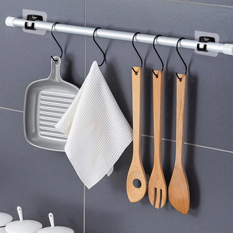 Nail Free Adjustable Curtain Rod Holders