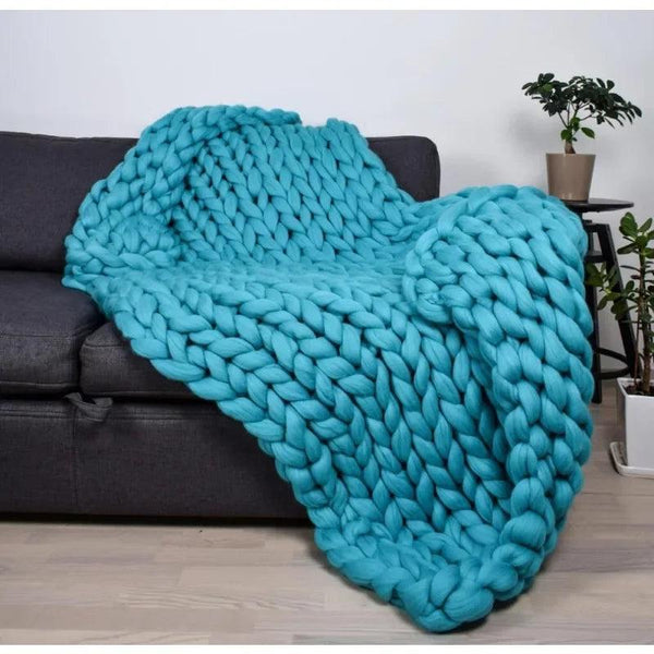 Luxury Heavyweight Thick-Knitted Blanket