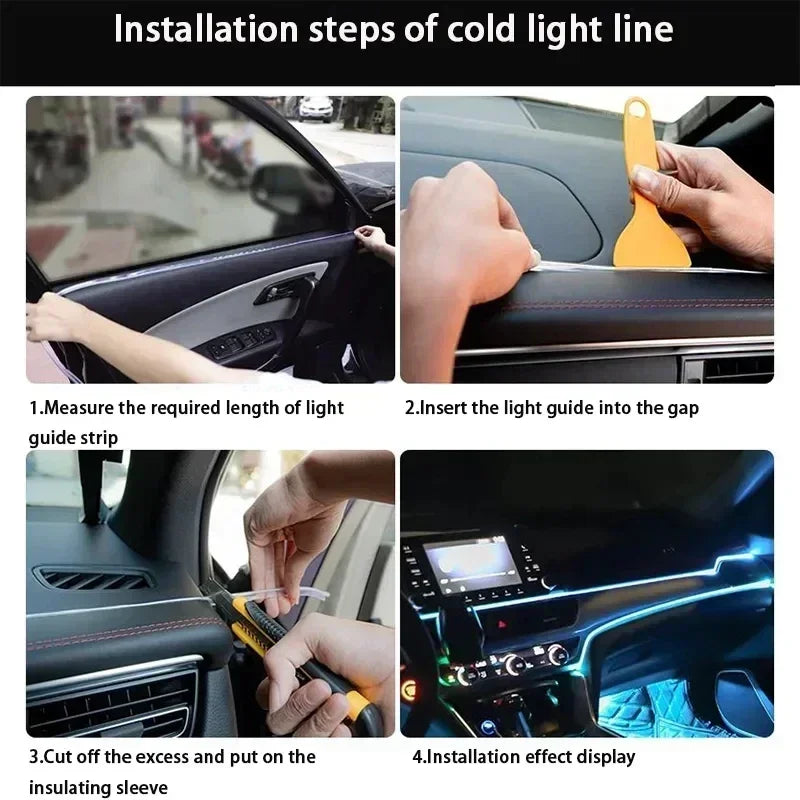 Car interior LED decorative light