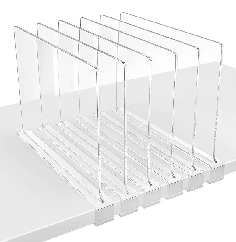 Clear Acrylic Closet Shelf Dividers