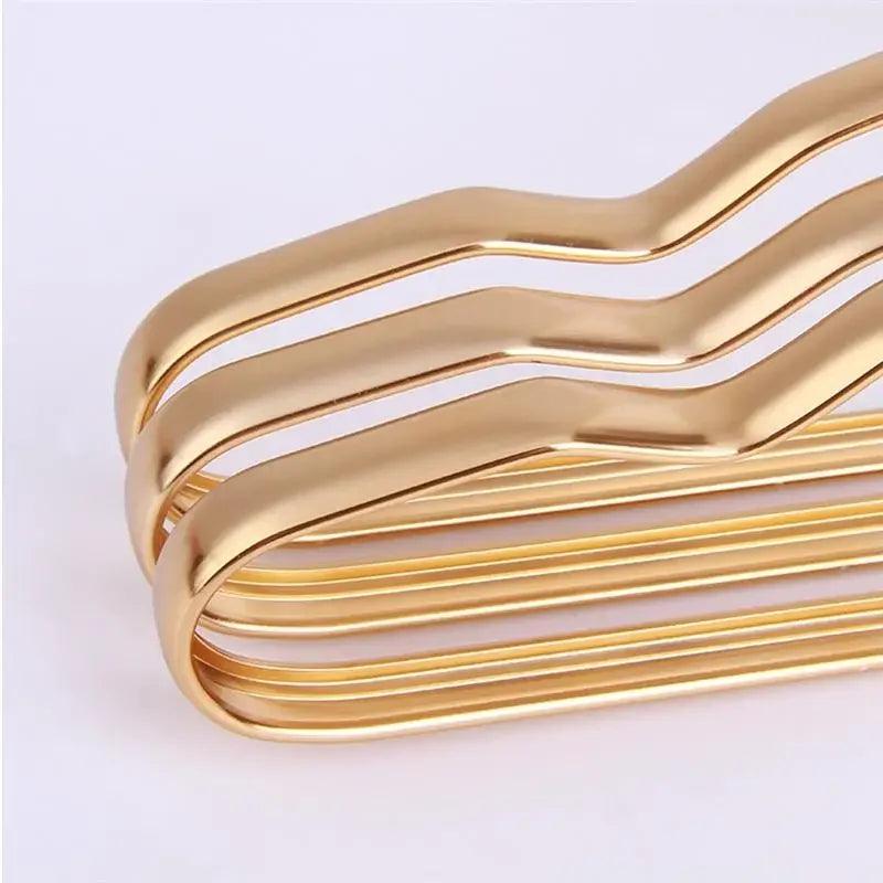 5/10pcs Metallic Clothing Hanger