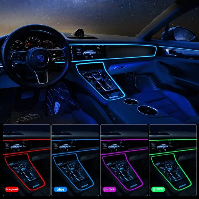 Car interior LED decorative light