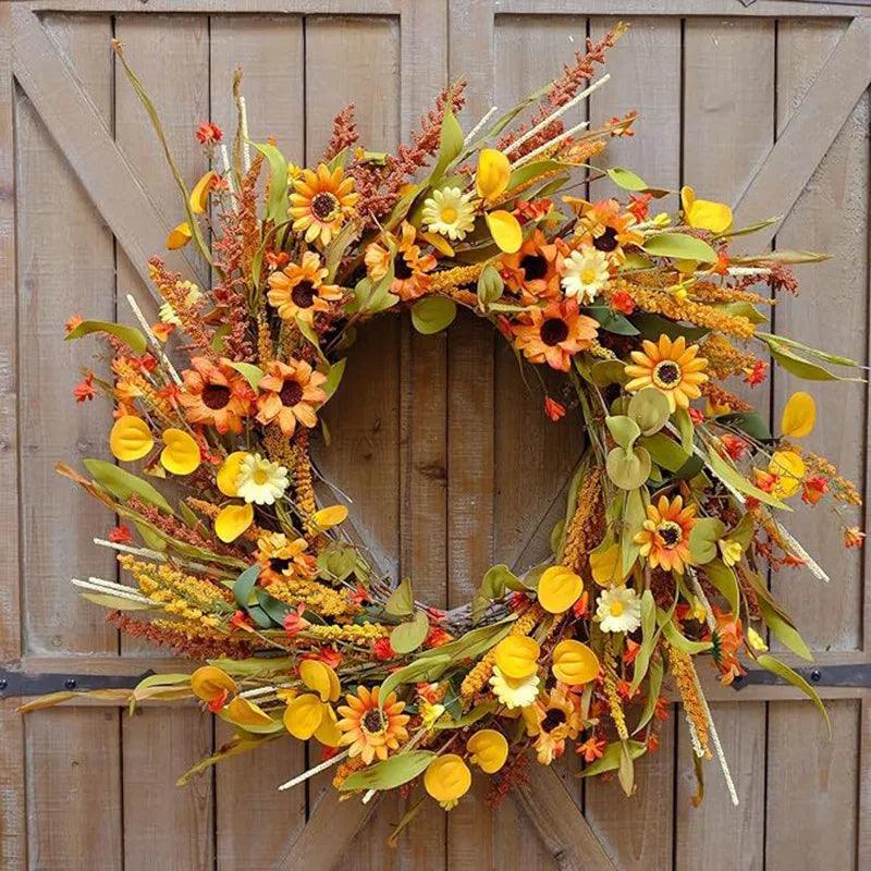 Thanksgiving Door Decorative Wreath