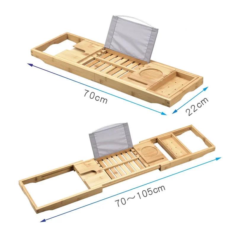 Bamboo Luxury Extendable Bath Tray