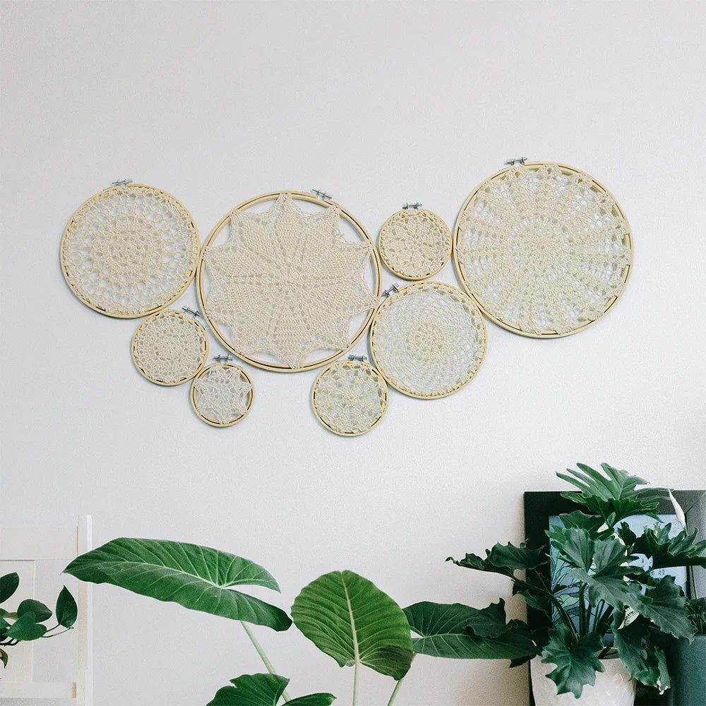 DIY tapestry wall hanging Lace Dream Catcher