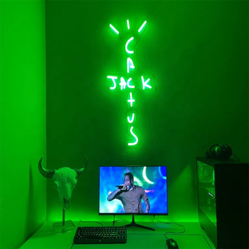 Cactus Jack LED Neon Sign Light