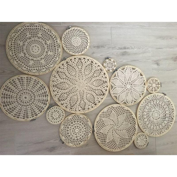 diy tapestry wall hanging lace dream catcher