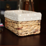 Woven Rectangular Handmade Basket with a bag