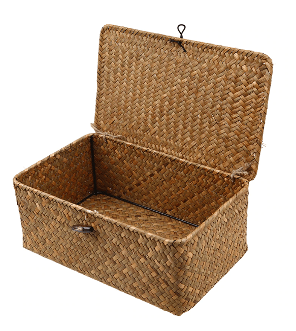 Handmade Straw Woven Organizer