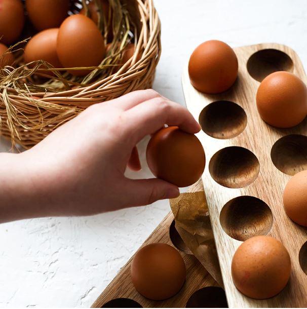 Egg Wooden Tray