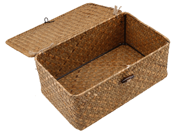 Handmade Straw Woven Organizer