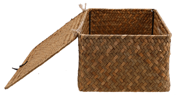 Handmade Straw Woven Organizer