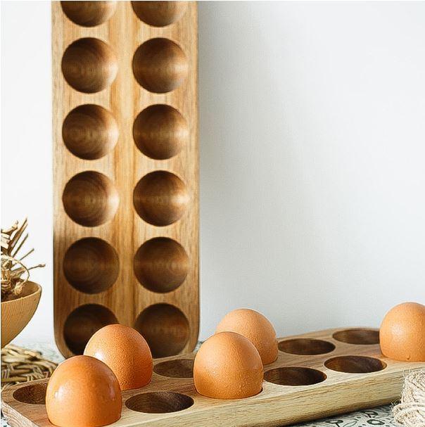 Egg Wooden Tray