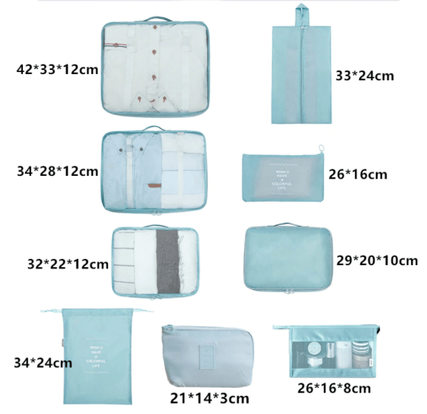 8 pieces Travel Bags Set