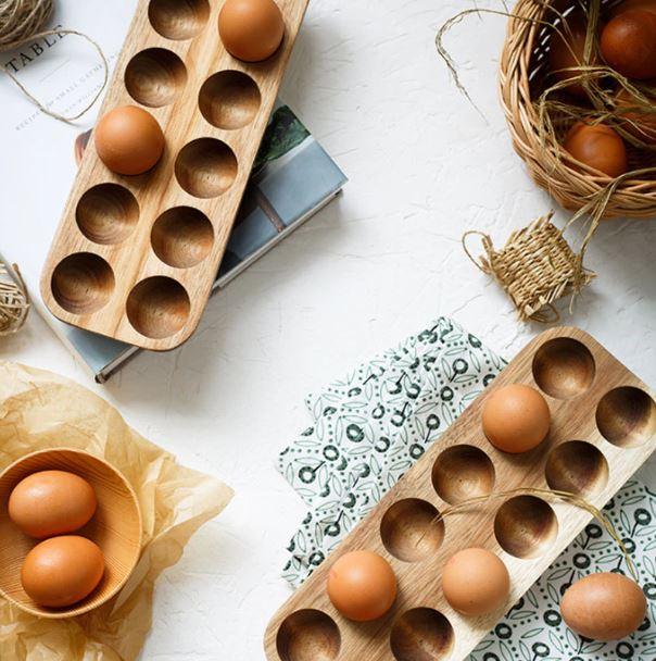 Egg Wooden Tray