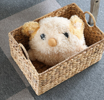 Straw Hand-woven Square Portable Basket