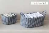 Hand-woven Thick Cotton Rope Storage Baskets