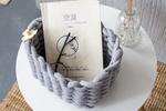 Hand-woven Thick Cotton Rope Storage Baskets