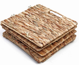 Foldable Hand-Woven Hyacinth Storage Basket