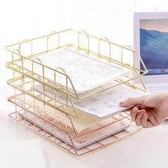 Metal documents and files Rack